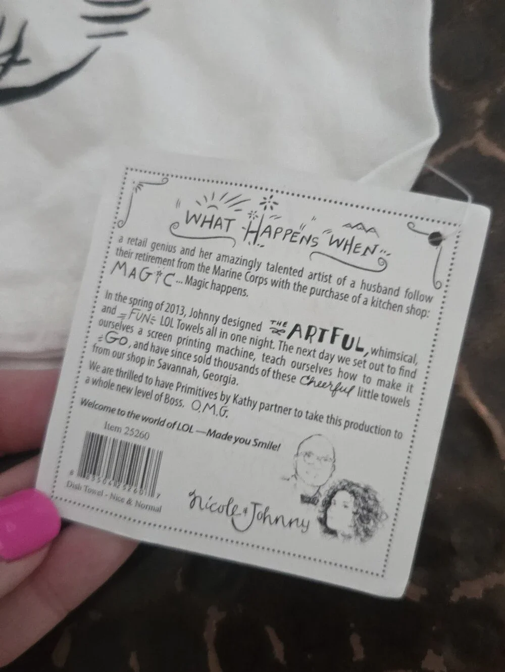 Primitives By Kathy Kitchen Towel- 